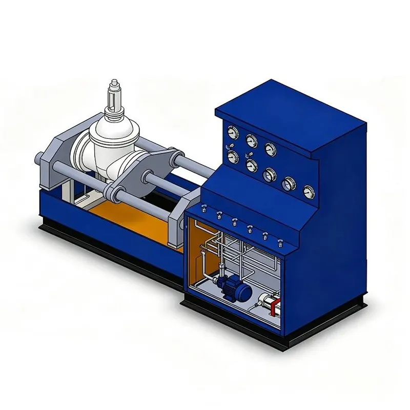 Banco de pruebas de válvula de presión superior hidráulica horizontal compacta DN300