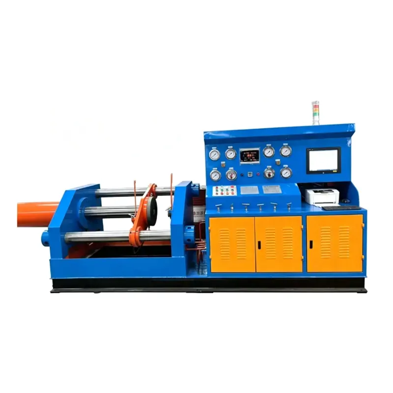 Banco de pruebas de válvula de sujeción axial de cilindro hidráulico horizontal